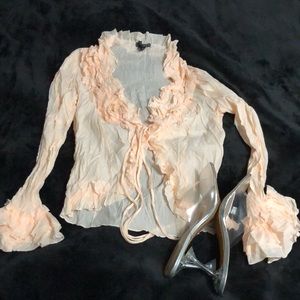 💖 Coral Y2K Selections tie shirt 💖